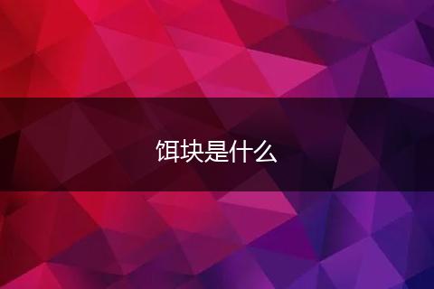 饵块是什么
