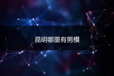 昆明哪里有男模