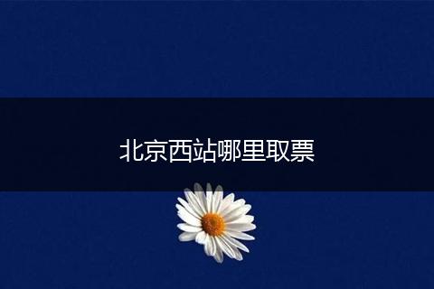 北京西站哪里取票