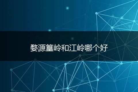 婺源篁岭和江岭哪个好