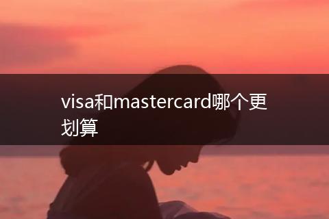 visa和mastercard哪个更划算