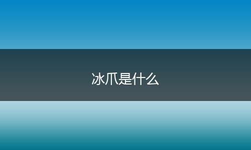 冰爪是什么
