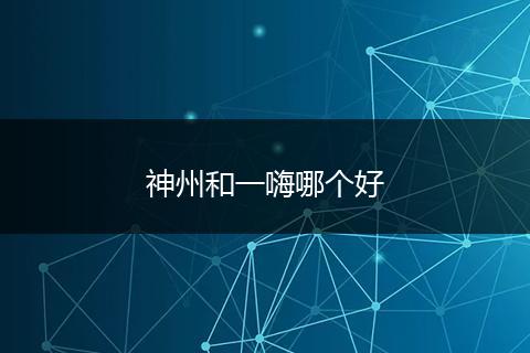 神州和一嗨哪个好