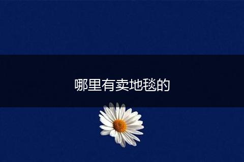 哪里有卖地毯的