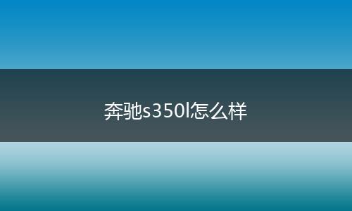 奔驰s350l怎么样