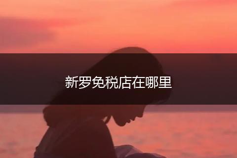 新罗免税店在哪里