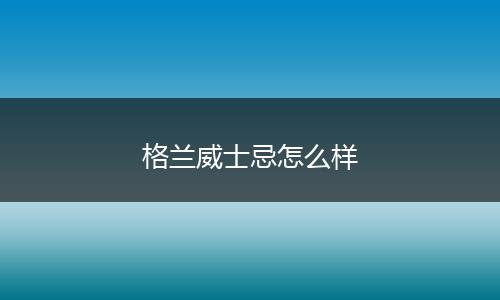 格兰威士忌怎么样