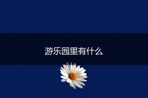 游乐园里有什么