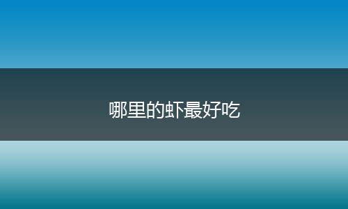 哪里的虾最好吃
