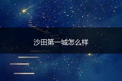 沙田第一城怎么样