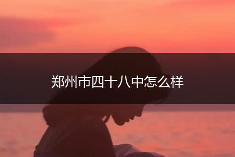 郑州市四十八中怎么样