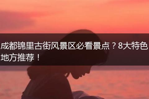 成都锦里古街风景区必看景点？8大特色地方推荐！