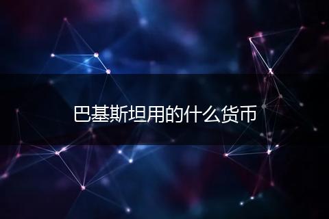 巴基斯坦用的什么货币