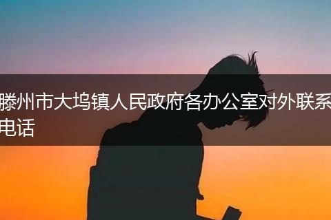 滕州市大坞镇人民政府各办公室对外联系电话