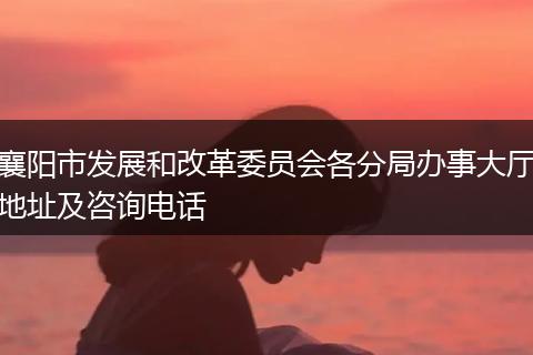 襄阳市发展和改革委员会各分局办事大厅地址及咨询电话