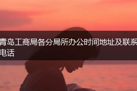 青岛工商局各分局所办公时间地址及联系电话