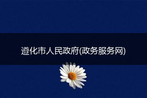 遵化市人民政府(政务服务网)