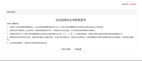 东莞市全程电子商事登记管理系统​名称自主申报（已设立企业名称变更）操作说明