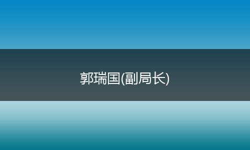 郭瑞国(副局长)