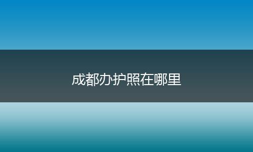 成都办护照在哪里