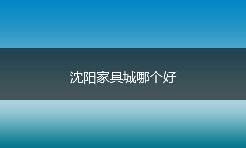 沈阳家具城哪个好