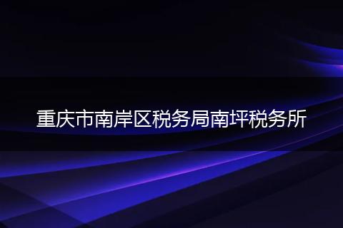 重庆市南岸区税务局南坪税务所