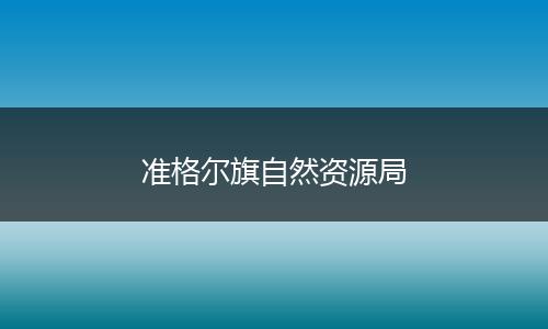 准格尔旗自然资源局