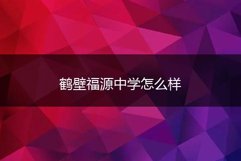 鹤壁福源中学怎么样