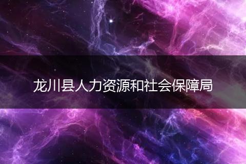 龙川县人力资源和社会保障局