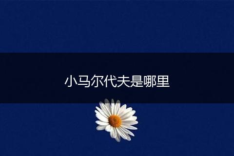 小马尔代夫是哪里