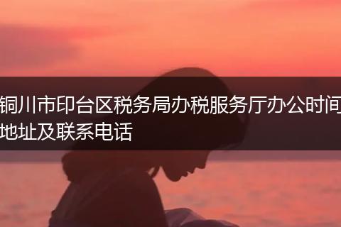 铜川市印台区税务局办税服务厅办公时间地址及联系电话