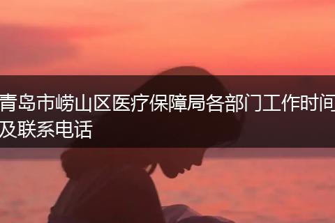 青岛市崂山区医疗保障局各部门工作时间及联系电话