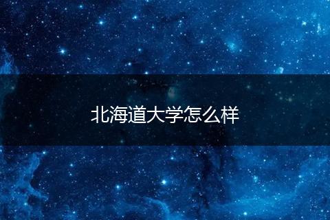 北海道大学怎么样