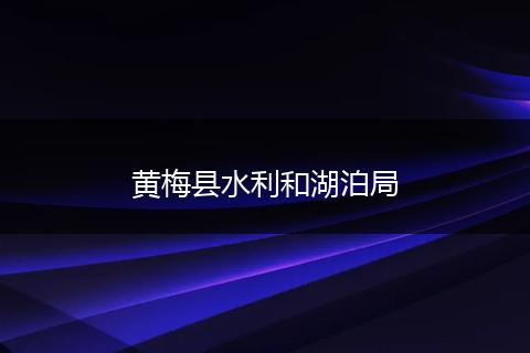 黄梅县水利和湖泊局