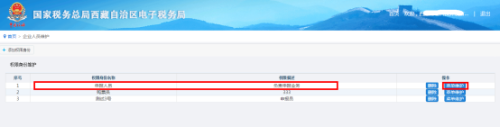 西藏电子税务局入口及添加办税人员权限维护操作流程说明