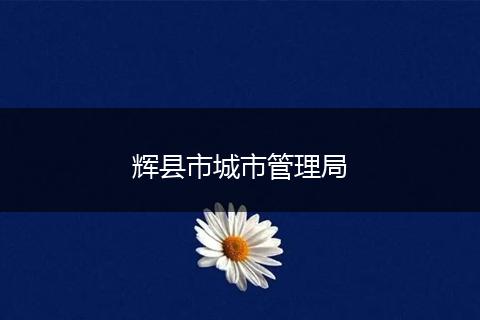 辉县市城市管理局