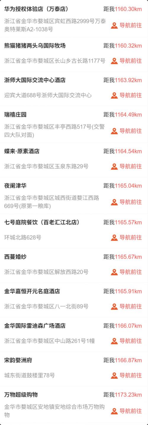 2026金华婺城区结婚消费券商家名单