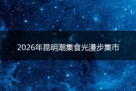 2026年昆明潮集食光漫步集市
